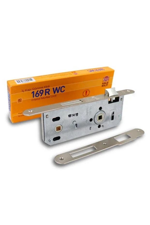 Kale 169r Wc 40 Mm Oval Iç Kapı Gömme Kilidi ahşap Banyo ve Wc Kapı Kilidi Nikel